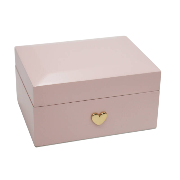 Joyero Romantico DKD Home Decor Rosa 14 x 9.5 x 18 cm 1