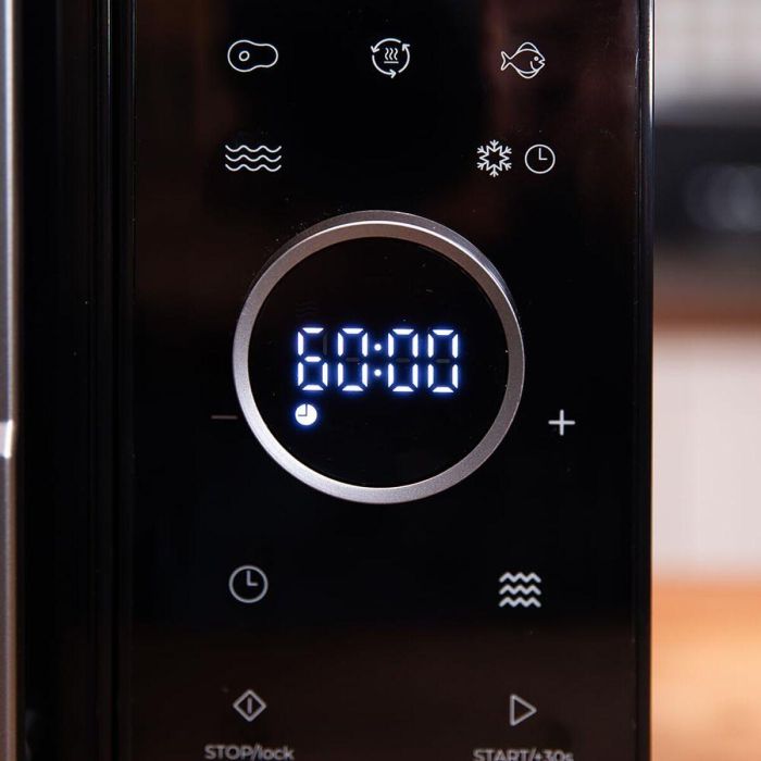 Cecotec Microondas con Grill 23L 800W Negro Proclean 6120 Digital Temporizador 8 Programas 3