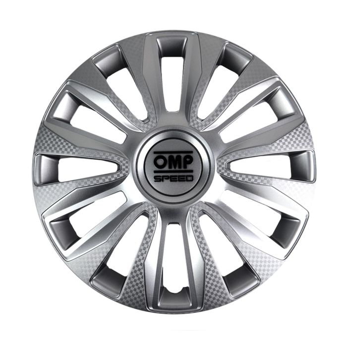 Omp Speed Juego De 4 Tapacubos Magnum Color Plata-Carbono 14 Pulgadas OMPS07011423 Omp Speed Juego De 4 Tapacubos Magnum Color Plata-Carbono 14 Pulgadas OMPS07011423
