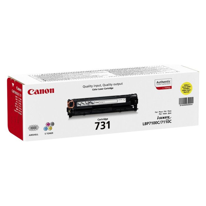 Canon Cartucho de Toner 731 Y Amarillo para i-SENSYS LBP7100CN/7110CW - 1500 Páginas 1