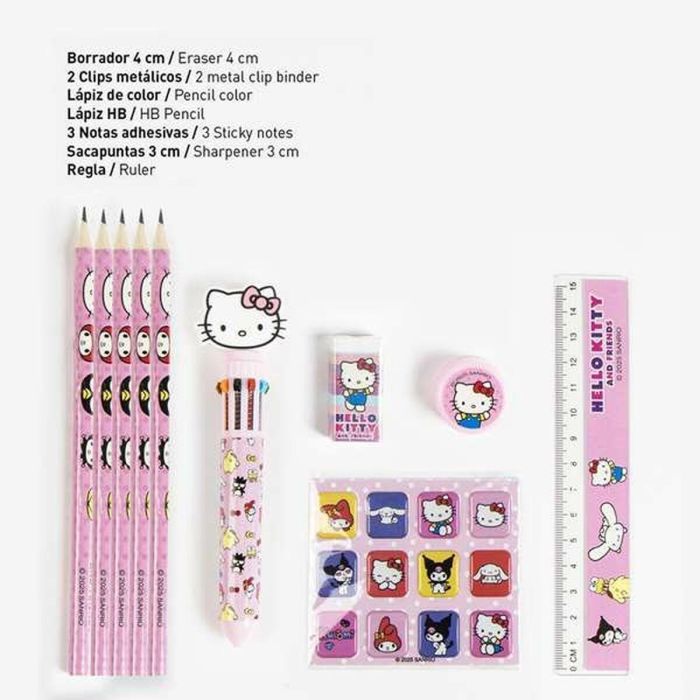 Cerdá Set Papelería Escolar Hello Kitty con Eva 22x14x0.5 cm – Ideal para Niños +3 Años Color Rosa 2 Cerdá Set Papelería Escolar Hello Kitty con Eva 22x14x0.5 cm – Ideal para Niños +3 Años Color Rosa 2