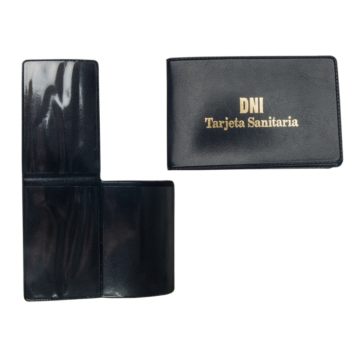 Funda Portacarnet Seguridad Social y DNI Opaca Saro PVC Transparente 96 x 62 mm 1