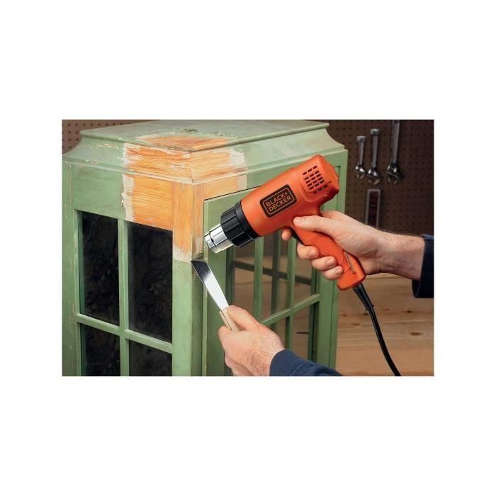 Black+Decker Decapador térmico 1750W kx1650-qs, 2 temperaturas 460-600°C, caudal de aire 570/740 l/min 1 Black+Decker Decapador térmico 1750W kx1650-qs, 2 temperaturas 460-600°C, caudal de aire 570/740 l/min 1