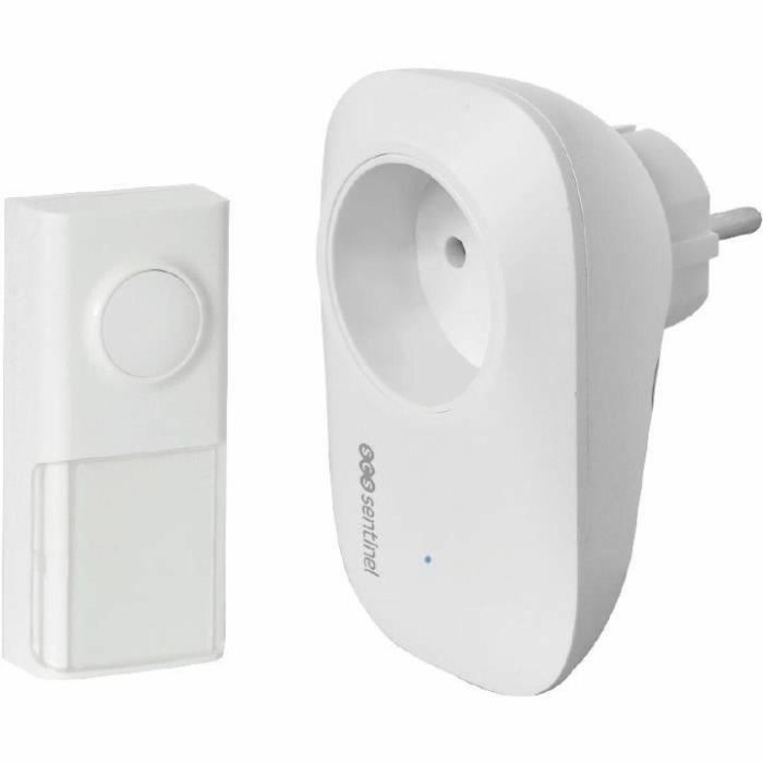 SCS Sentinel SCS3701085202521 Timbre inalámbrico enchufable sin batería EcoBell 100 Plug SCS Sentinel SCS3701085202521 Timbre inalámbrico enchufable sin batería EcoBell 100 Plug