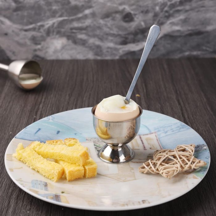 Quttin Set de 2 Hueveras de Acero 5 cm x 9.9 cm x 8 cm 1 Quttin Set de 2 Hueveras de Acero 5 cm x 9.9 cm x 8 cm 1