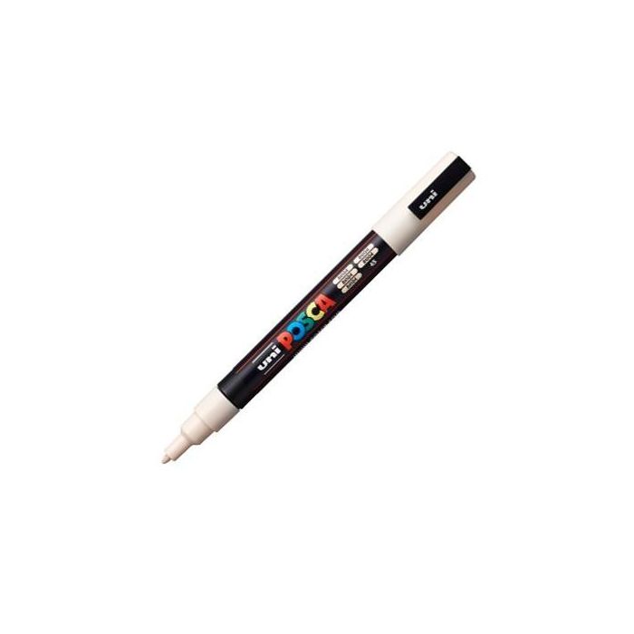 POSCA Marcador PC-3M Punta Cónica 0,9 - 1,3 mm Beige - No permanente, tinta pigmentada base agua POSCA Marcador PC-3M Punta Cónica 0,9 - 1,3 mm Beige - No permanente, tinta pigmentada base agua