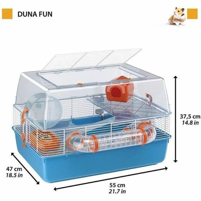 Ferplast FER8010690075778 Jaula Duna Fun 55 x 47 x 37,5 cm Azul 2 Ferplast FER8010690075778 Jaula Duna Fun 55 x 47 x 37,5 cm Azul 2
