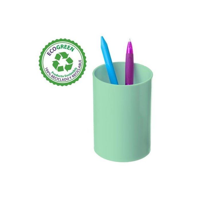 Archivo 2000 Portalápices Ecogreen Reciclado Verde Pastel 75x105 mm