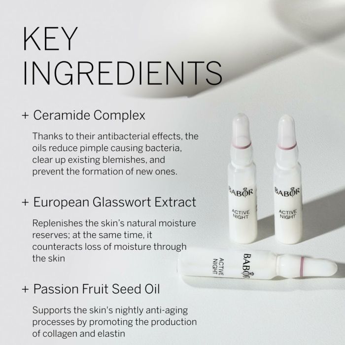 Sérum Antiarrugas Babor Active Night Ampollas 4 Sérum Antiarrugas Babor Active Night Ampollas 4