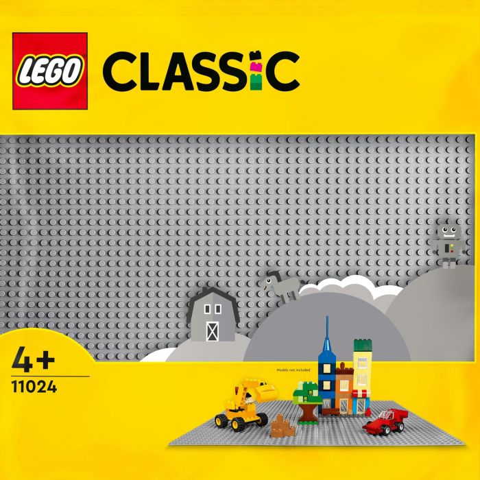 LEGO Classic Graue Bauplatte 11024 Base Gris Bloque Construcción Plástico 4 Años 4