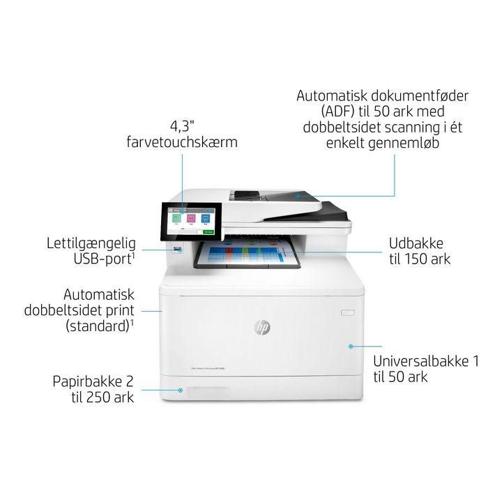 HP 3QA55A LaserJet Enterprise MFP M480f Impresora Láser Color Multifunción, Dúplex, ADF, Fax, 27 ppm, Empresa 59