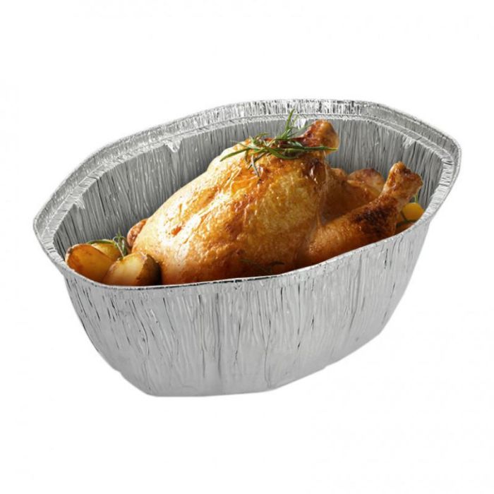 Bandeja Oval Algon para Pollo Entero 25x20x10 cm (24 Unidades) 3 Bandeja Oval Algon para Pollo Entero 25x20x10 cm (24 Unidades) 3