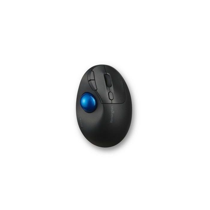 Kensington TB450 Ratón Óptico Trackball Pro Fit Ergo Inalámbrico Bluetooth 2.4GHz 1600 DPI Negro/Azul