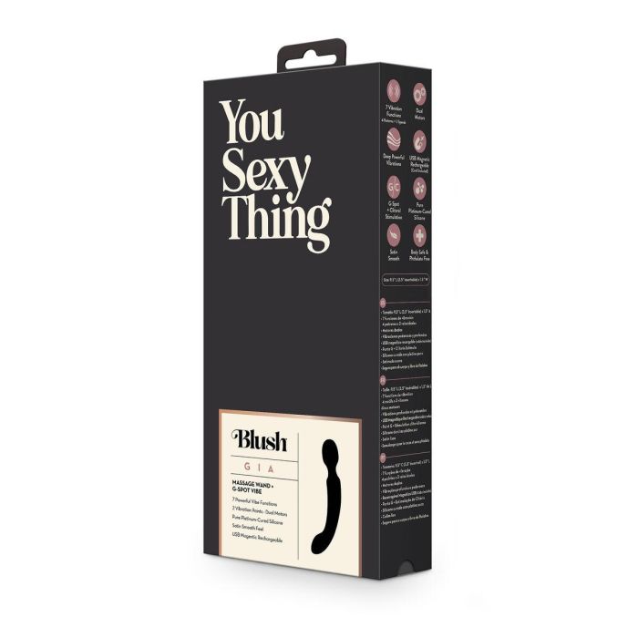 Masajeador Blush Lush Negro 12 Masajeador Blush Lush Negro 12