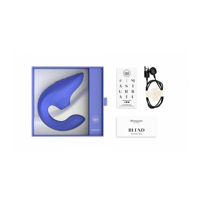 Vibrador Womanizer WOM182-BLUE Azul 1 Vibrador Womanizer WOM182-BLUE Azul 1