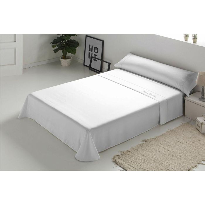 Juego de Sábanas Pierre Cardin ARCADIA Blanco Cama de 135 2 Juego de Sábanas Pierre Cardin ARCADIA Blanco Cama de 135 2