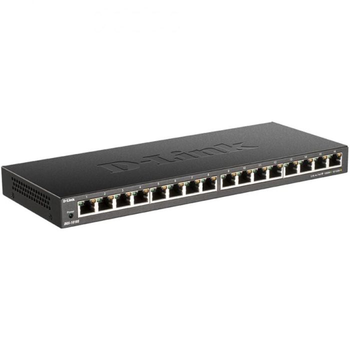 D-Link DGS-1016S/E Switch Gigabit Ethernet 16 Puertos RJ-45 Plug & Play, sin gestión, silencioso, para escritorio o pared 1 D-Link DGS-1016S/E Switch Gigabit Ethernet 16 Puertos RJ-45 Plug & Play, sin gestión, silencioso, para escritorio o pared 1