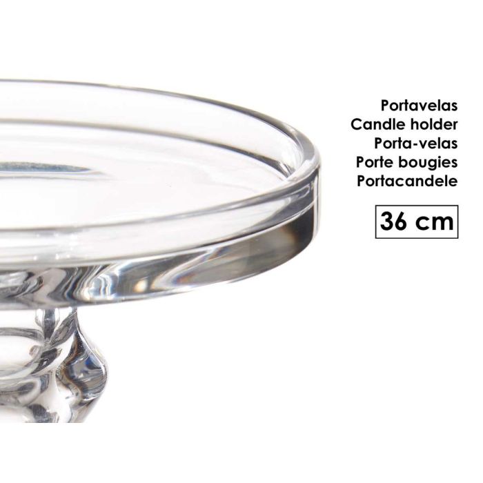 Candelabro Cristal Anillo L 36Cm Giftdecor (6 Unidades) 3 Candelabro Cristal Anillo L 36Cm Giftdecor (6 Unidades) 3