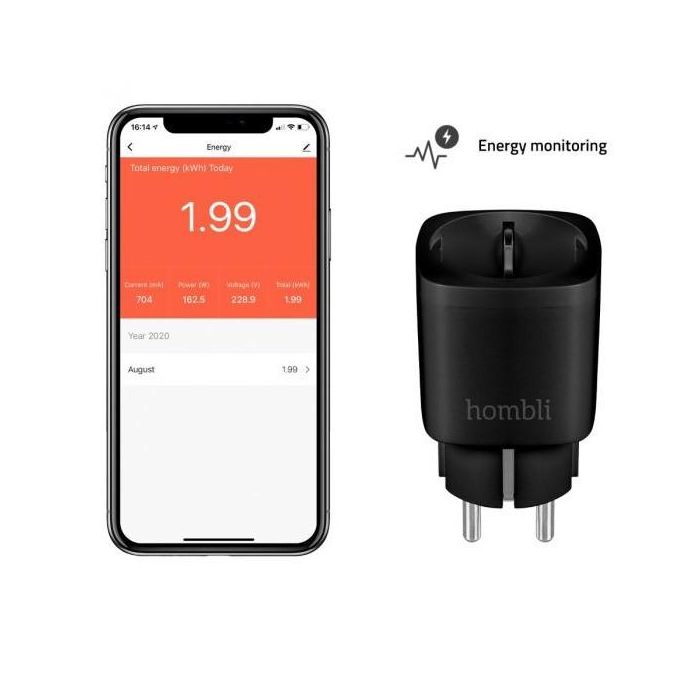 Hombli smarte Steckdose EU. schwarz 4 Hombli smarte Steckdose EU. schwarz 4