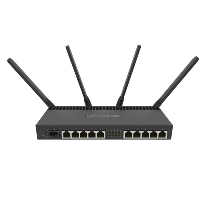 Mikrotik RB4011iGS+5HacQ2HnD-IN Router Inalámbrico Wi-Fi 5 Doble Banda (2.4/5 GHz) Gigabit Ethernet 1733Mbps Negro