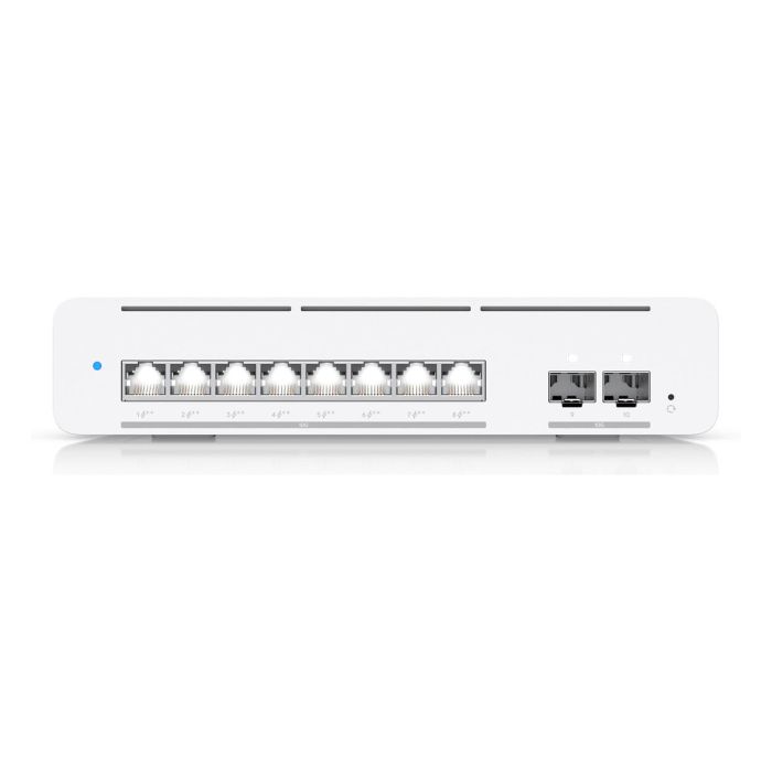 Ubiquiti UniFi Switch USW-Pro-XG-8-PoE - Switch gestionado L2/L3, 8 Puertos RJ-45 10G PoE++ (155W), 2 Puertos SFP+, Montaje en Rack/Pared 2
