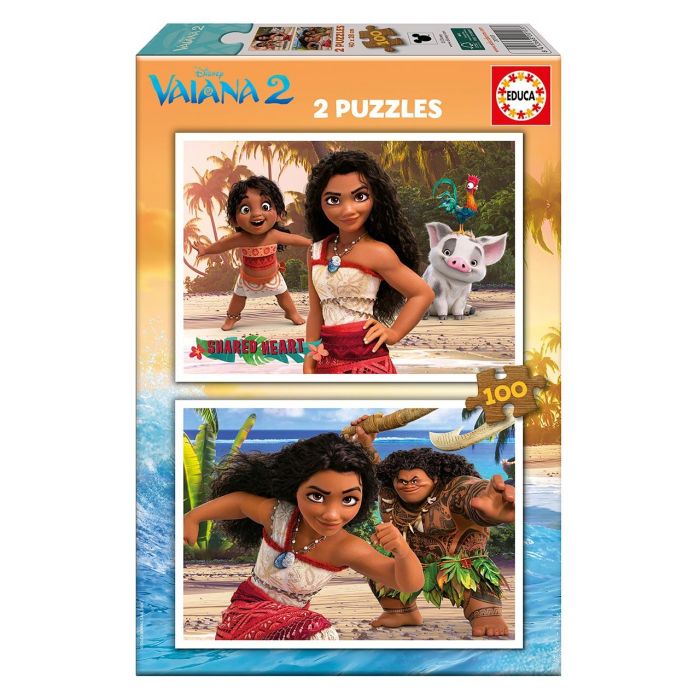 Puzzle 2X100 Piezas Vaiana 2 20103 Educa