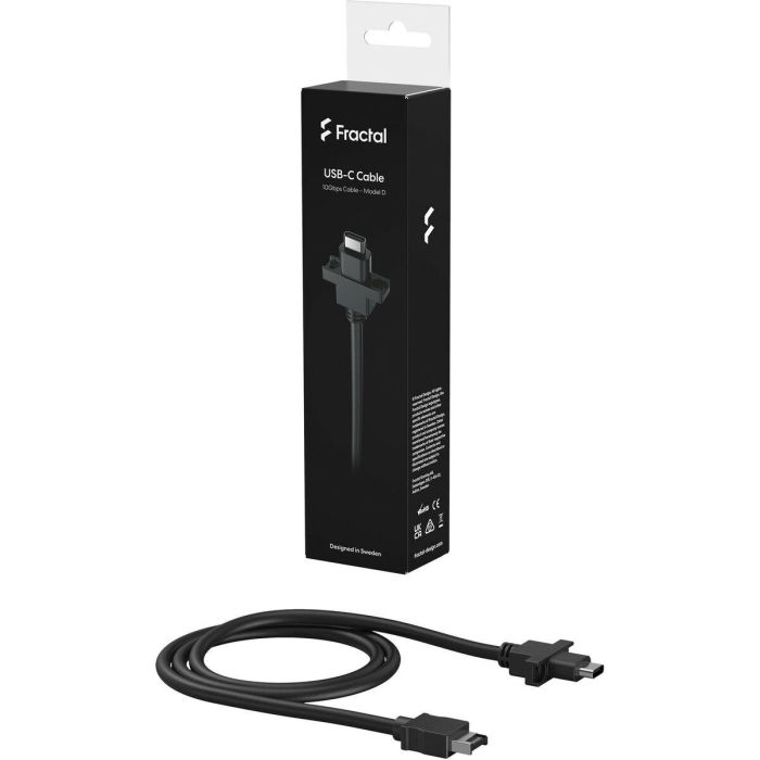 Cable USB Fractal Design FD-A-USBC-001 Negro (1 unidad) 1 Cable USB Fractal Design FD-A-USBC-001 Negro (1 unidad) 1