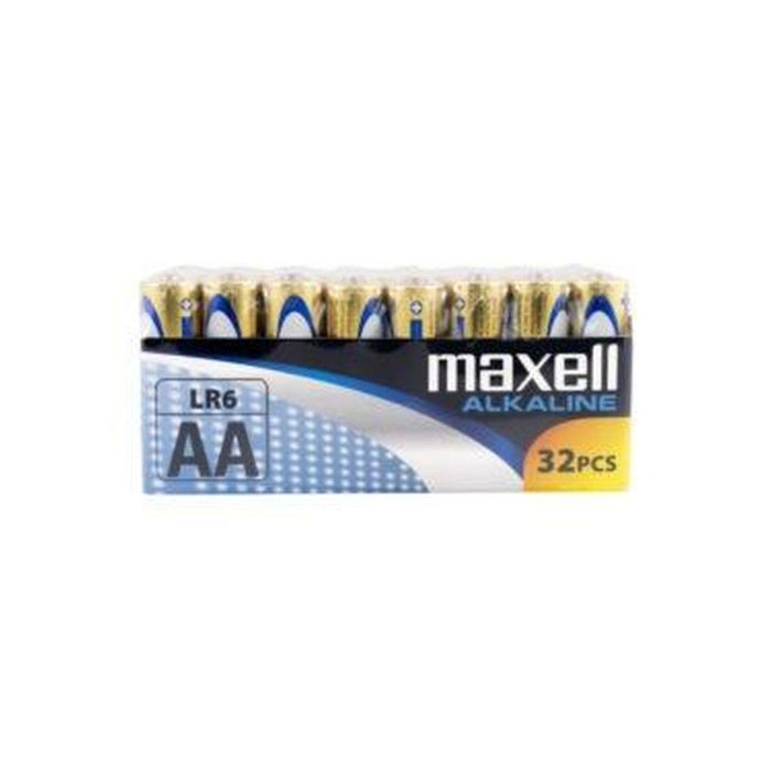 Pilas Alcalinas Maxell LR06 1,5 V (32 Piezas) (8 Unidades) 1 Pilas Alcalinas Maxell LR06 1,5 V (32 Piezas) (8 Unidades) 1