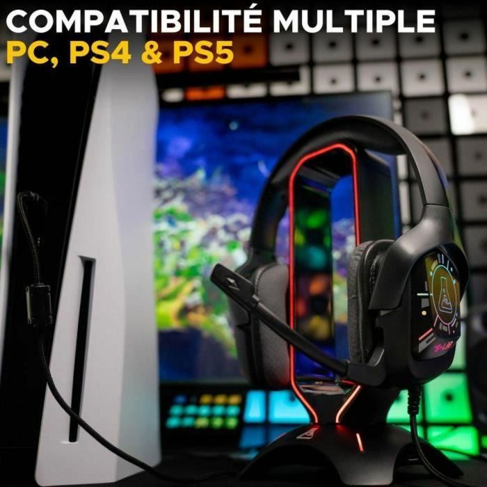 Auriculares para juegos con cable - The G-Lab - KORP COBALT 7.1 - Sonido envolvente 7.1 - USB - RGB 1