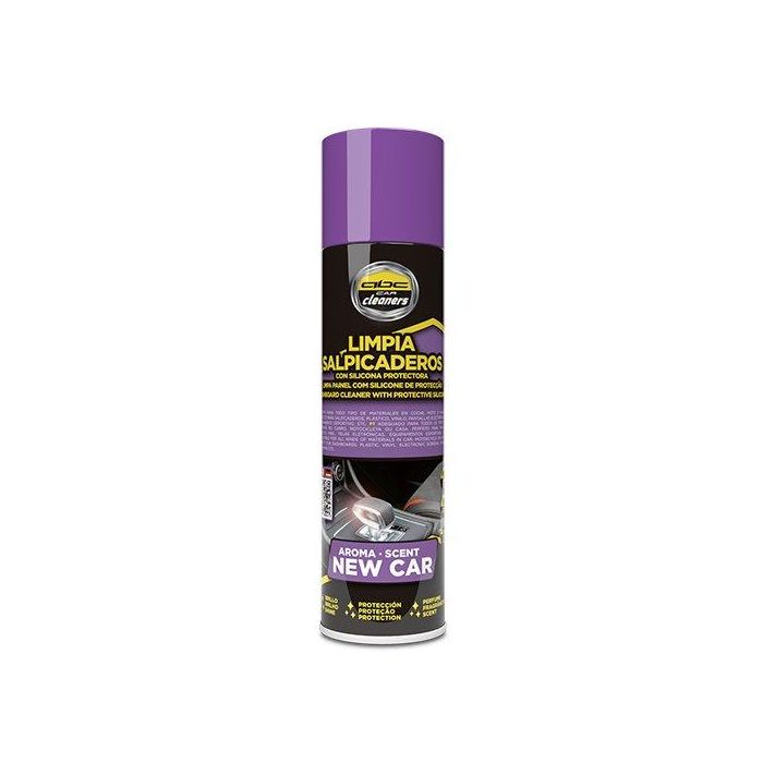 ABC CAR CLEANERS MOT60001 Spray Limpia Salpicaderos con Silicona Protectora 250 ml Aroma New Car para Coche, Moto y Hogar