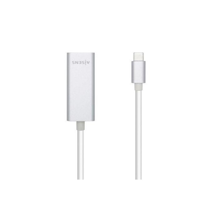 Aisens A109-0505 Adaptador Conversor USB-C a Ethernet RJ45 Gigabit 10/100/1000 Mbps USB 3.1 Gen1 para PC Portátil Plata 15cm Aisens A109-0505 Adaptador Conversor USB-C a Ethernet RJ45 Gigabit 10/100/1000 Mbps USB 3.1 Gen1 para PC Portátil Plata 15cm