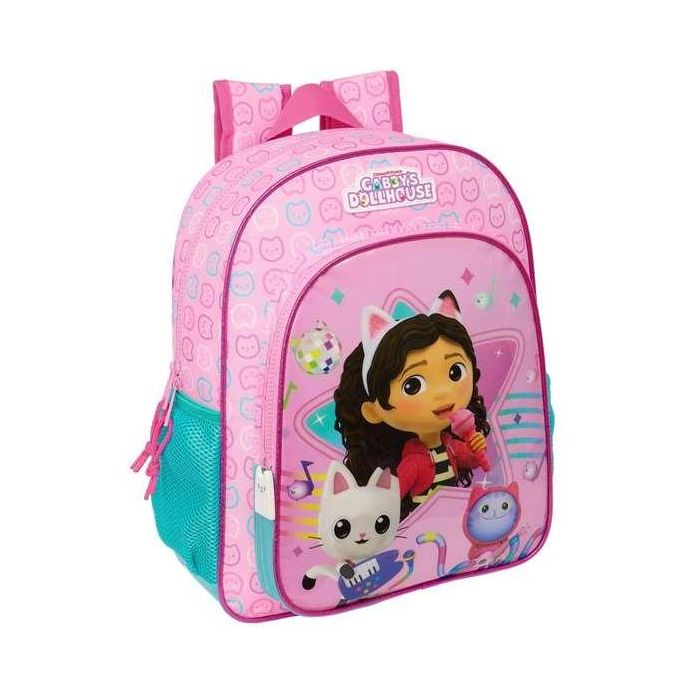 Mochila Safta Infantil Adaptable A Carro Gabby S Dollhouse Party 340x260x110 mm 3 Mochila Safta Infantil Adaptable A Carro Gabby S Dollhouse Party 340x260x110 mm 3