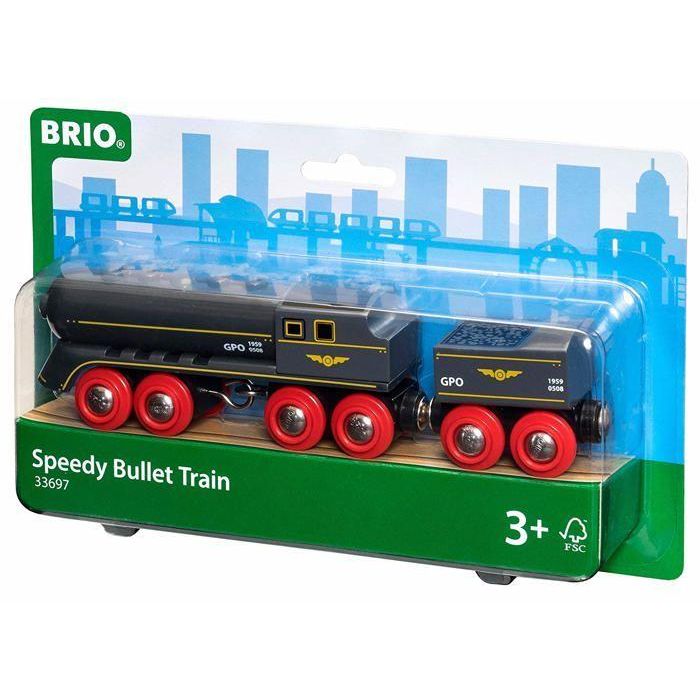 BRIO World 33697 Tren de alta velocidad - Locomotora manual para niños a partir de 3 años - Juguete clásico para niños y niñas 2