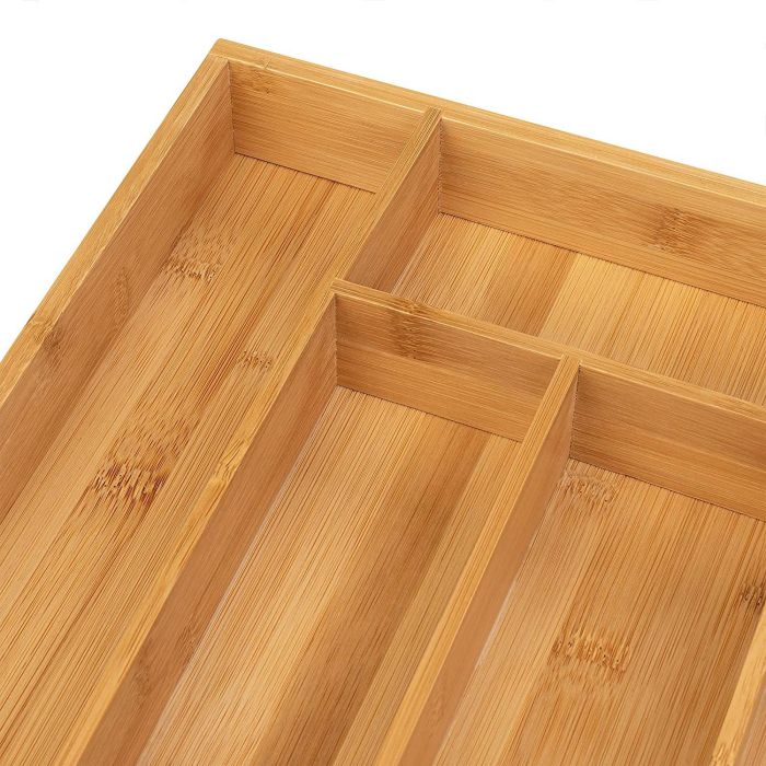 Organizador de Cubiertos de Bambú Quttin 34x26x5 cm (8 Unidades) 5 Organizador de Cubiertos de Bambú Quttin 34x26x5 cm (8 Unidades) 5