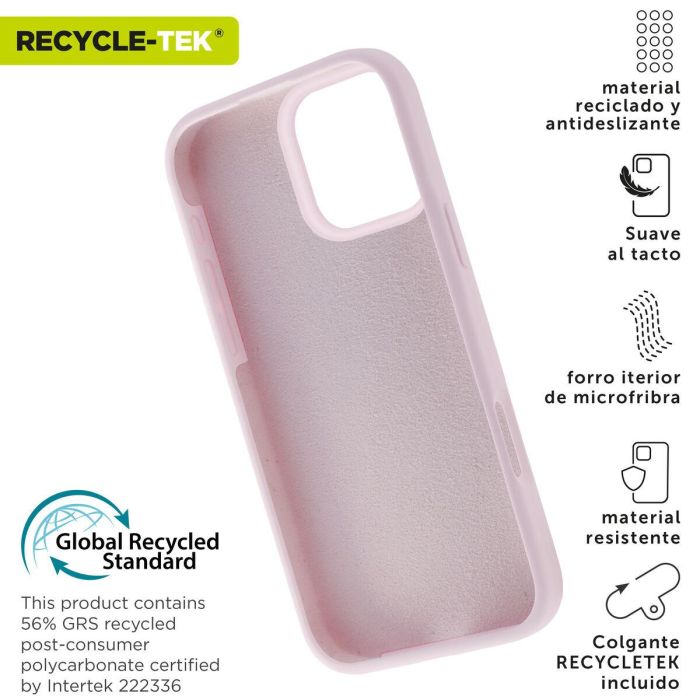 Muvit Funda Recycletek Liquid Silicone para Apple - Funda Ecológica Fabricada con Silicona Reciclada Certificada, Acabado Suave, Resistente y Protectora 3