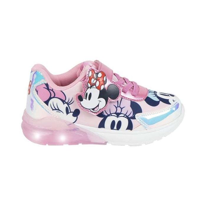 Cerdá t030 Zapatilla Deportiva Infantil Minnie Mouse con Luces, Suela TPR, Color Rosa Claro, Talla 30, Edad Mínima 3 Años 1