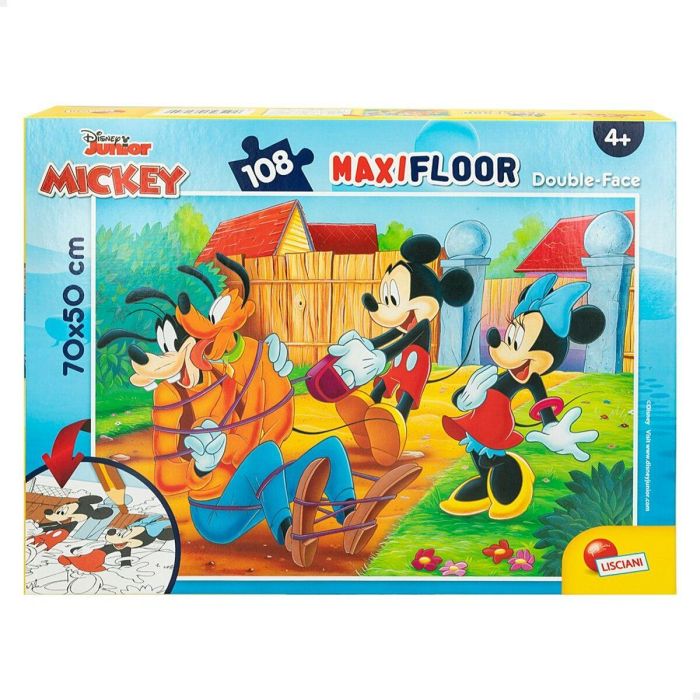 Puzzle Infantil Mickey Mouse Doble cara 108 Piezas 70 x 1,5 x 50 cm (6 Unidades) 6 Puzzle Infantil Mickey Mouse Doble cara 108 Piezas 70 x 1,5 x 50 cm (6 Unidades) 6