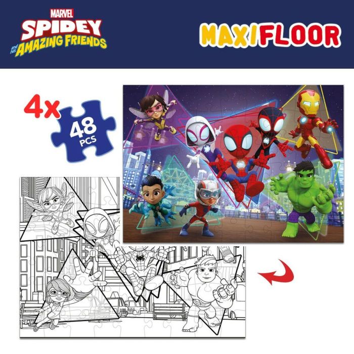 Set de 4 Puzzles Spidey 35 x 1,5 x 25 cm 48 Piezas (6 Unidades) 11 Set de 4 Puzzles Spidey 35 x 1,5 x 25 cm 48 Piezas (6 Unidades) 11