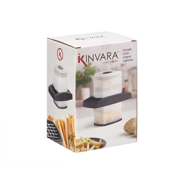 Cortapatatas Deposito Negro Kinvara 20X16CM (8 Unidades) 1 Cortapatatas Deposito Negro Kinvara 20X16CM (8 Unidades) 1