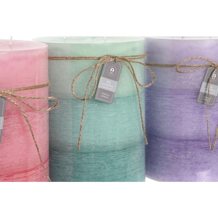 DKD Home Decor Vela de Cera Set 3 Unidades Marrón Verde 14.5x14.5x20 cm Colección Básicos 3kg 155h 2 DKD Home Decor Vela de Cera Set 3 Unidades Marrón Verde 14.5x14.5x20 cm Colección Básicos 3kg 155h 2