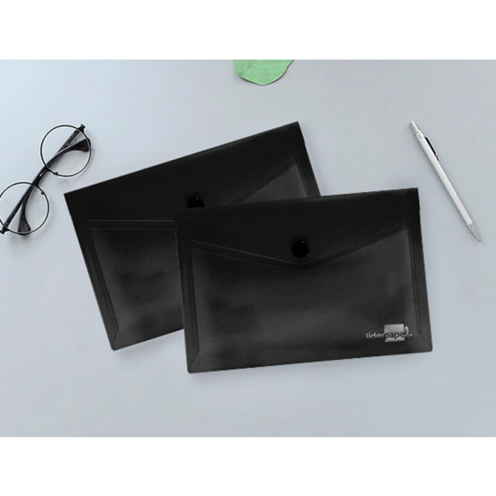 Liderpapel Dossier Carpeta con Broche Polipropileno DIN A6 Negro Opaco 180 micras 7 Liderpapel Dossier Carpeta con Broche Polipropileno DIN A6 Negro Opaco 180 micras 7