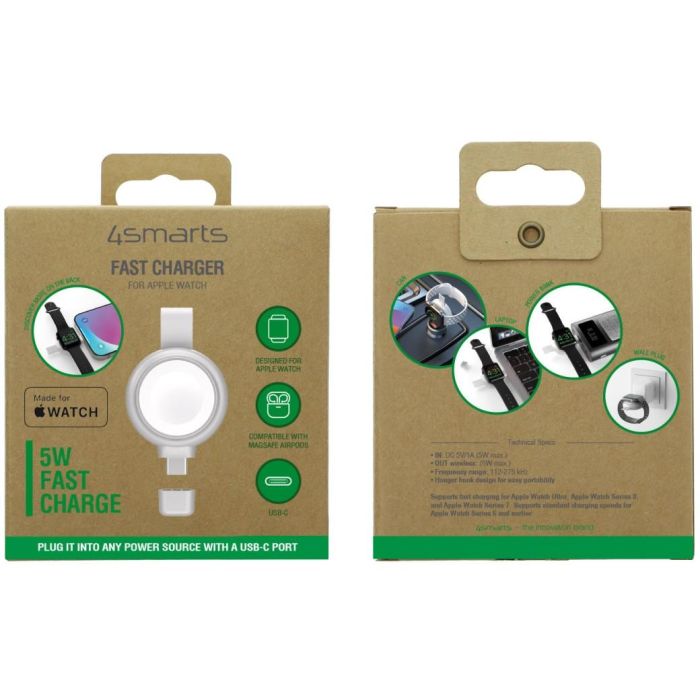 4smarts MFi Fast Charger fr Apple Watch silber 6
