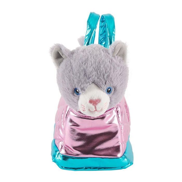 Bolso mano + peluche Rosa gato Coco 28cm 1 Bolso mano + peluche Rosa gato Coco 28cm 1