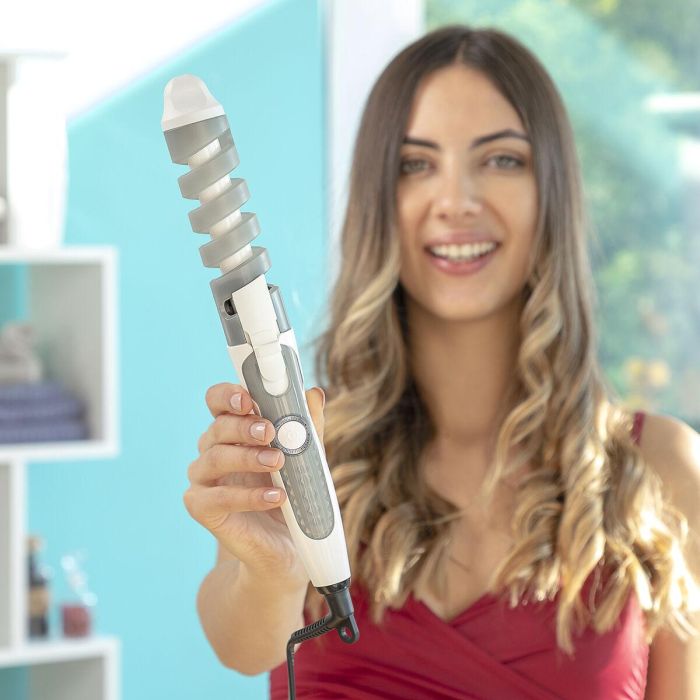 Rizador Cerámico en Espiral Spihair InnovaGoods 10 Rizador Cerámico en Espiral Spihair InnovaGoods 10