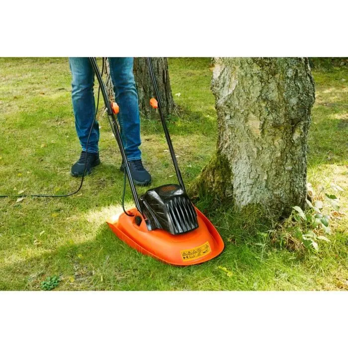 Black & Decker Cortacésped Eléctrico BEMWH551-QS con Colchón Neumático, 30cm, 1200W, 6 Cuchillas 1
