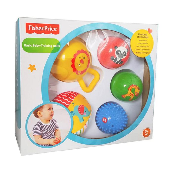 Set 5 pelotas entrenamiento fisher-price