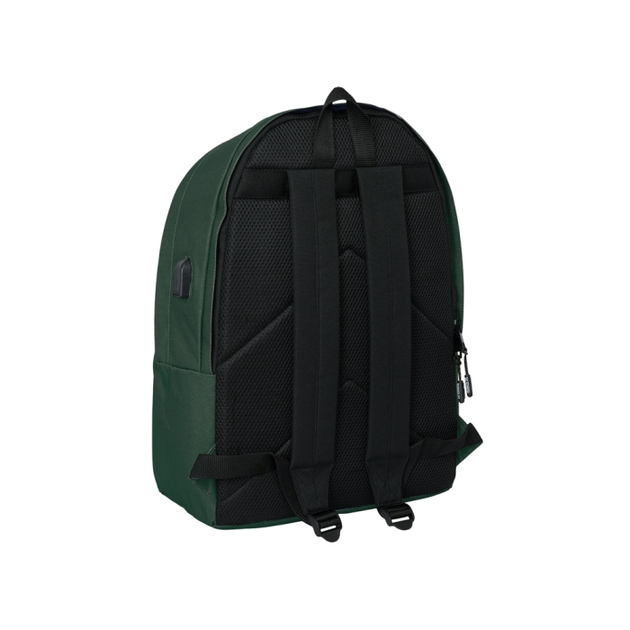 Safta Mochila Doble para Portátil 15,6"+USB Munich Básicos Verde 31x44x18 cm 1