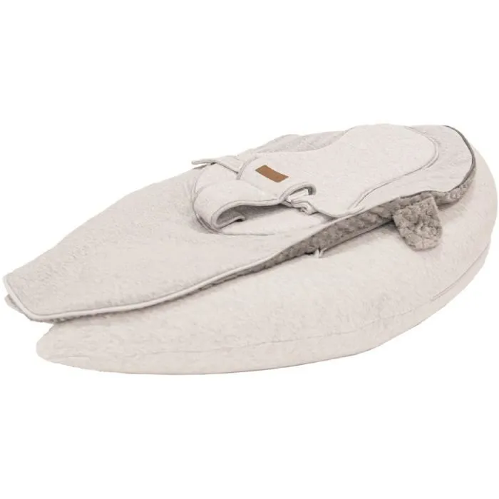 Domiva Cojín de Lactancia Multifuncional NOVA - 202 cm - 4 en 1 - Soft Nova - Pearl 1