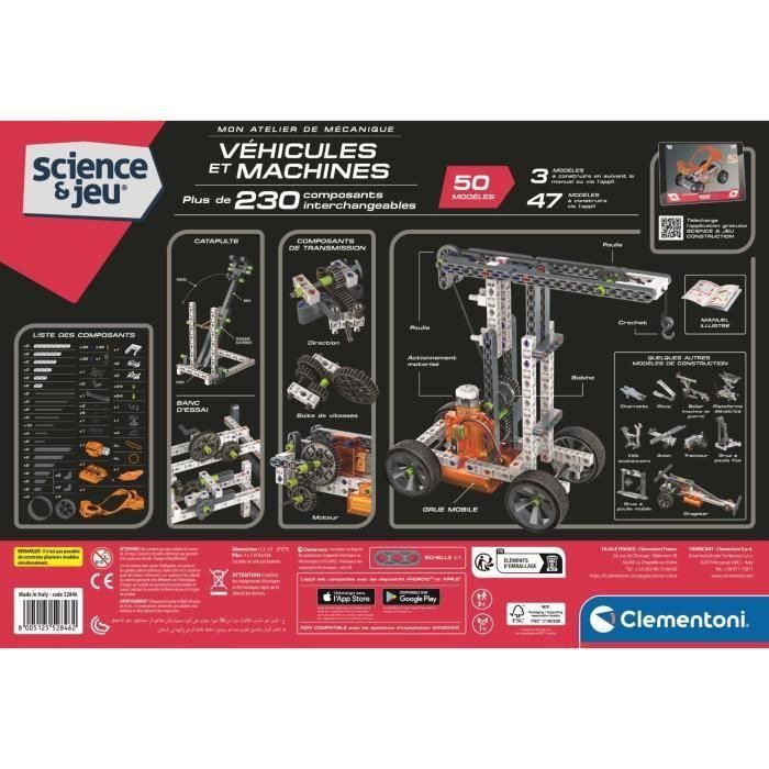 Clementoni CLE8005125528462 - Vehículos y Máquinas - 50 Construcciones con Manual Ilustrado y App 3D - Made in Italy 4 Clementoni CLE8005125528462 - Vehículos y Máquinas - 50 Construcciones con Manual Ilustrado y App 3D - Made in Italy 4