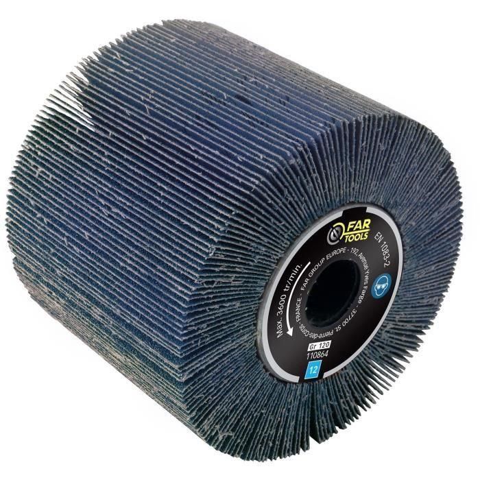 FARTOOLS Cepillo abrasivo de láminas A120 Ø120mm / L100mm 1 FARTOOLS Cepillo abrasivo de láminas A120 Ø120mm / L100mm 1